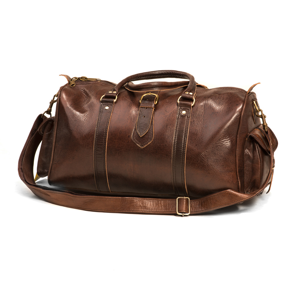 Marockansk väska, Mörkbrun läder - V3