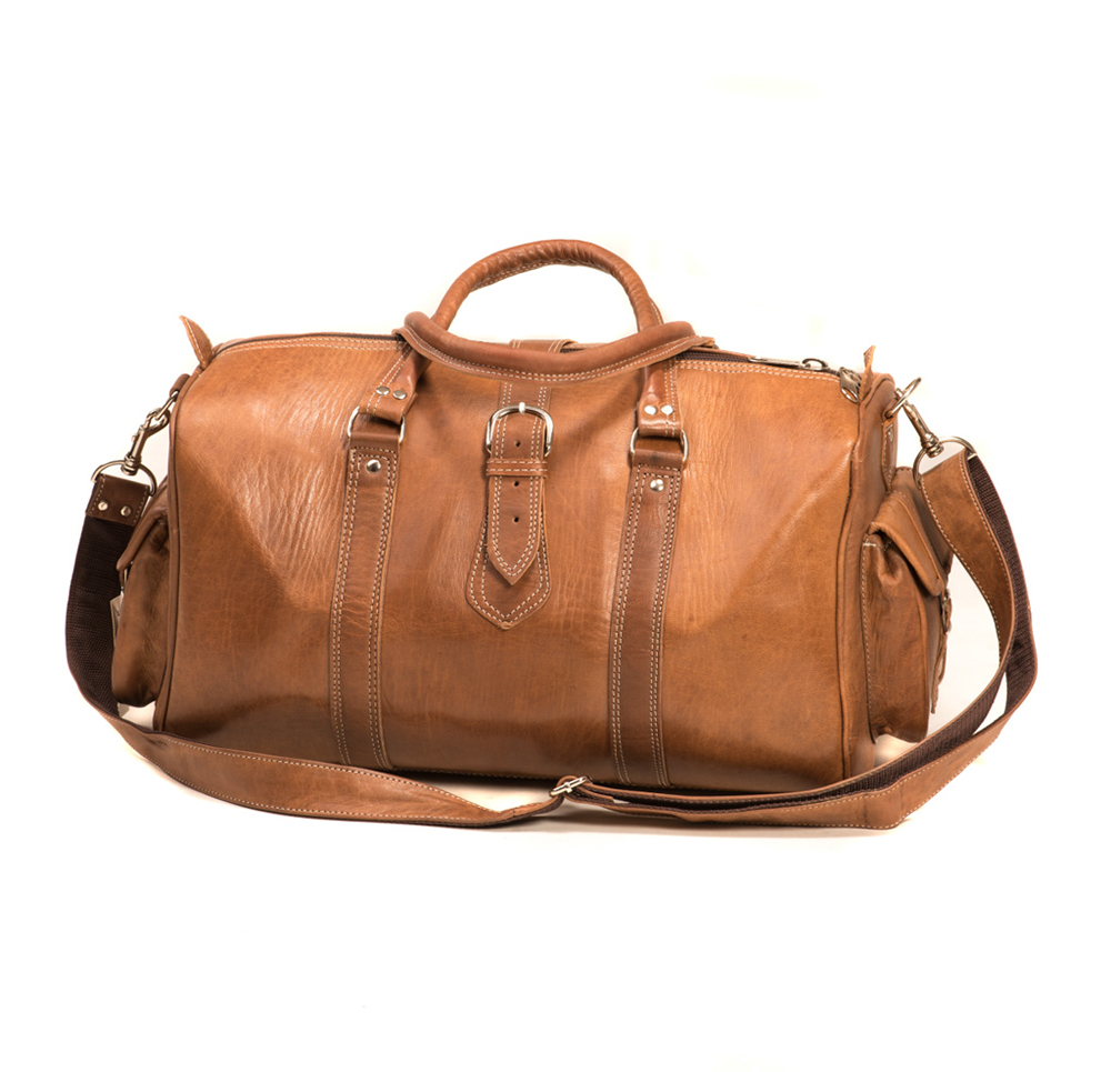 Marockansk väska, Ljusbrun läder - V5