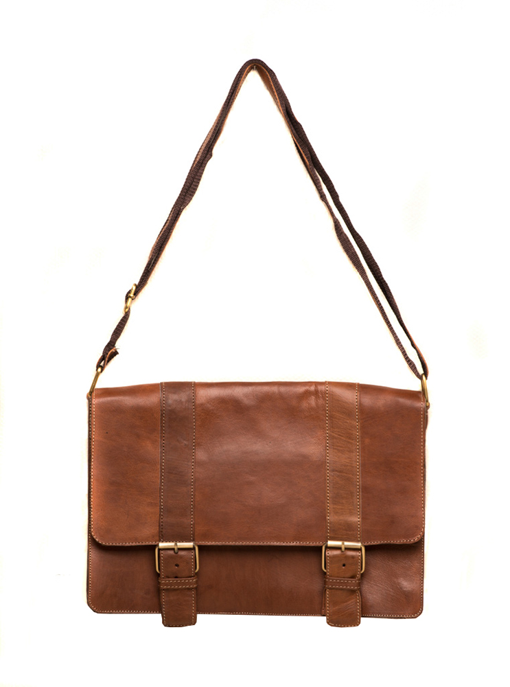 Marockansk handväska, Brun läder - HV7