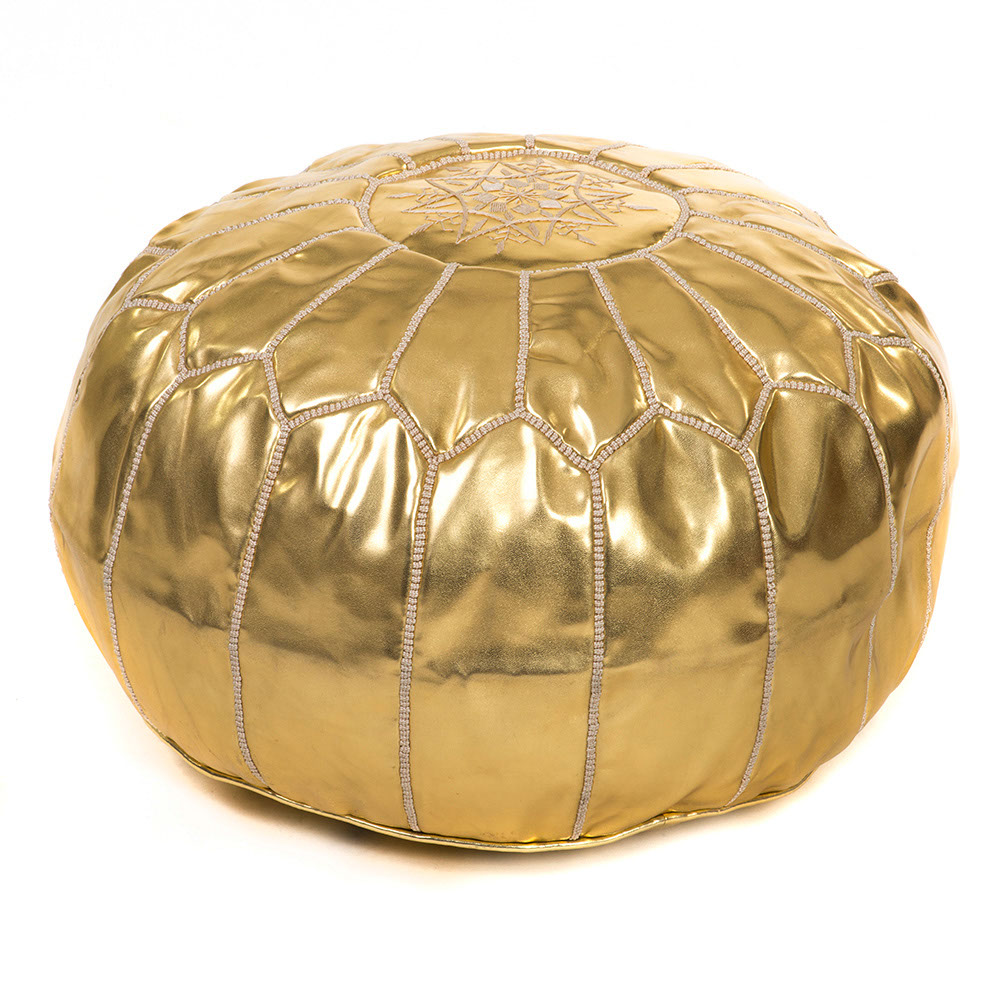 Orientalisk sittpuff, Guld - P3