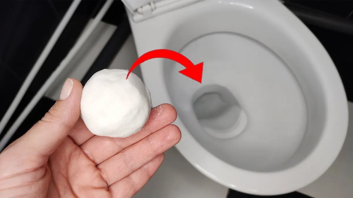 Enkel huskur för att ta bort kalk i toaletten