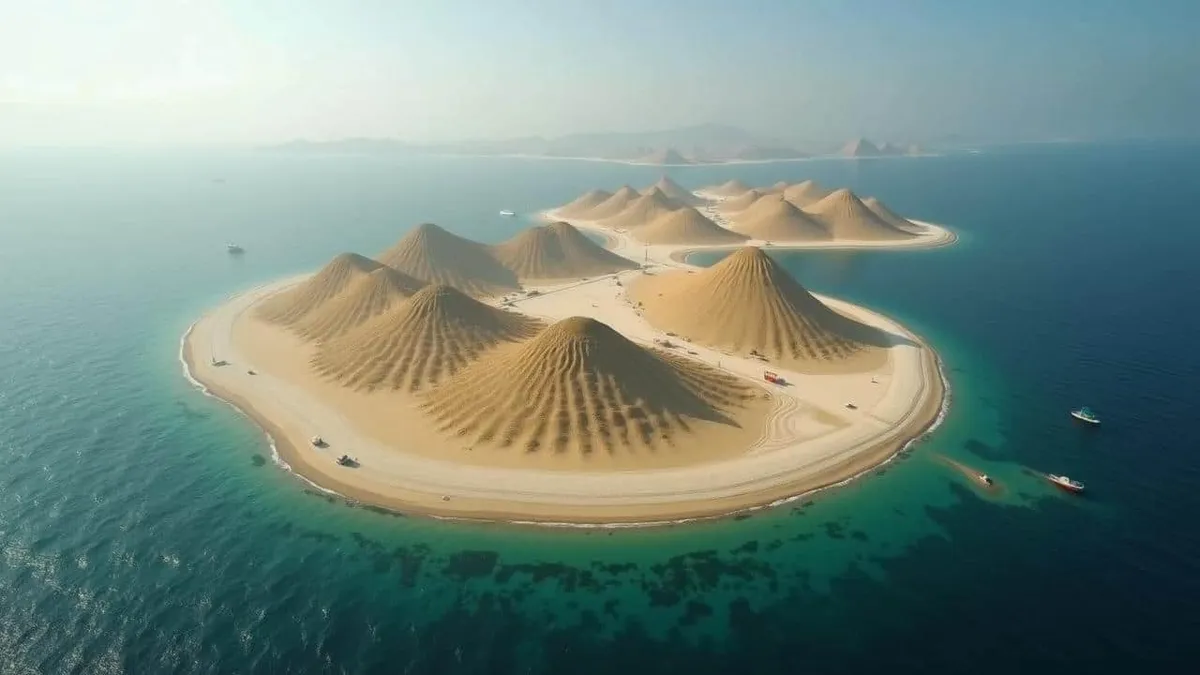 Kinas landfyllnadsprojekt i Sydkinesiska havet